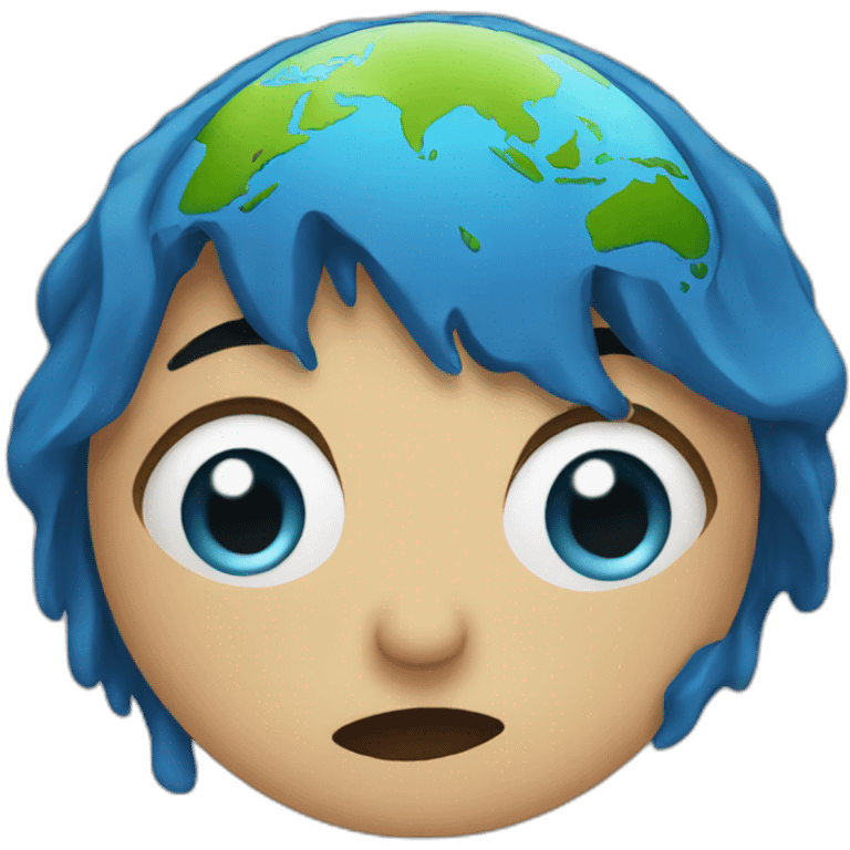 earth crying emoji