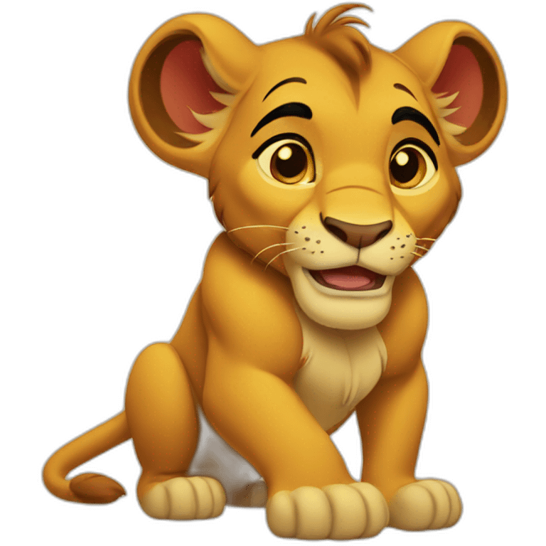 simba disney emoji