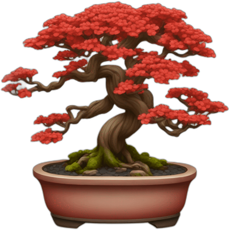 red bonsai emoji