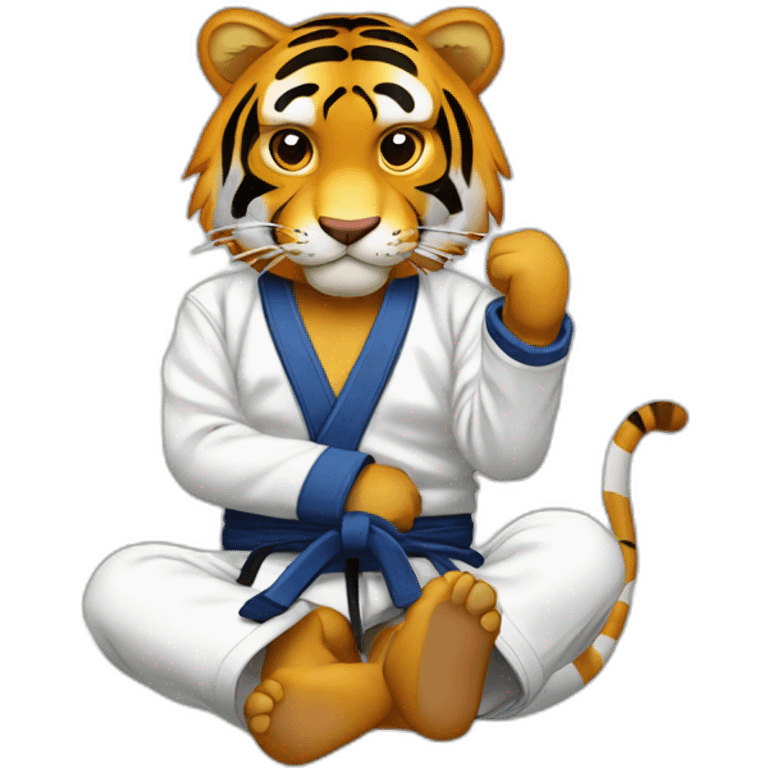 BJJ seated guard  Tiger  emoji