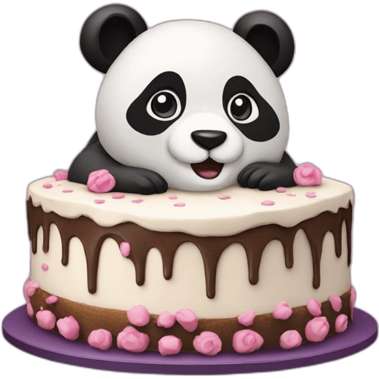 Panda gâteau emoji