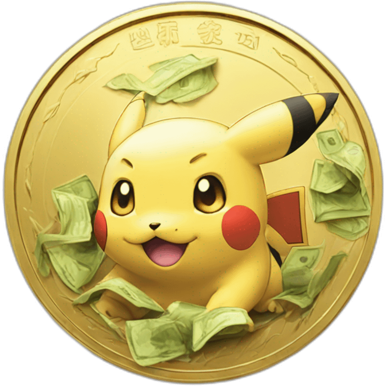 pokemon money gold coin pokecoin pokedollar dollar emoji