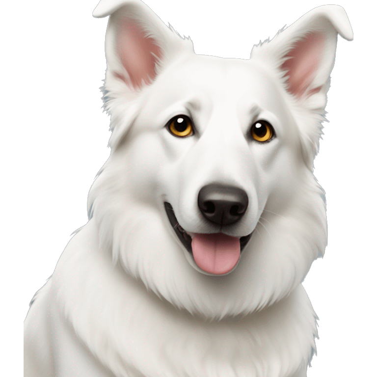 White swiss shepherd emoji