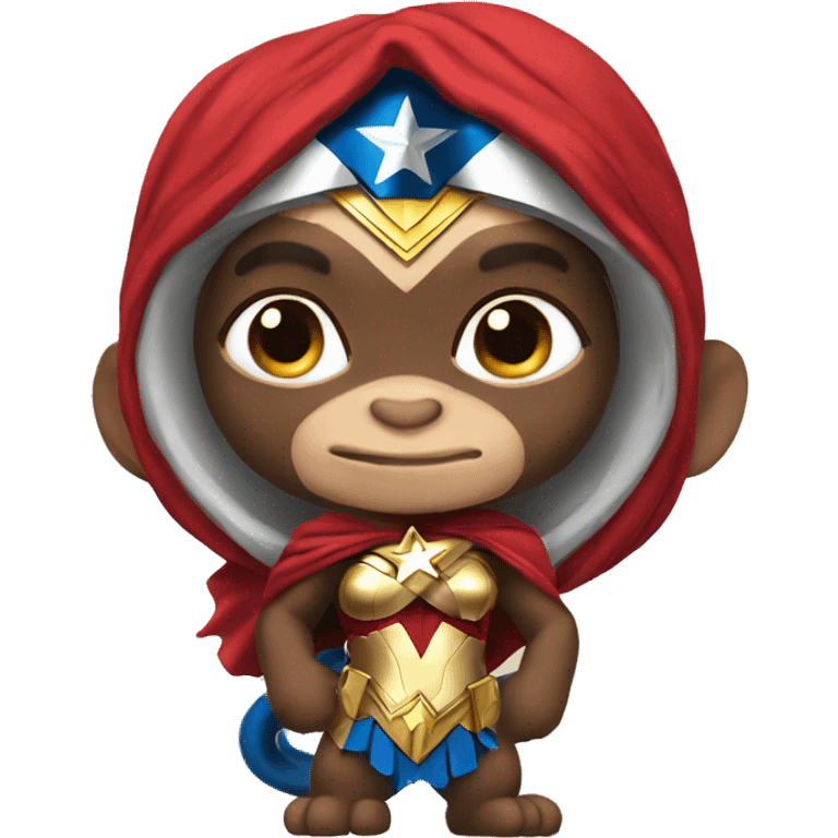 Wonder Woman monkey  emoji