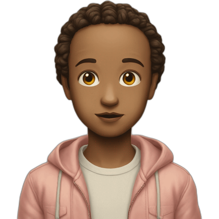 eleven and max stranger things emoji