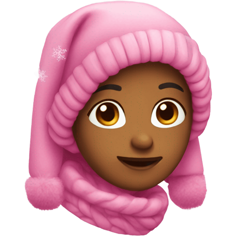 pink winter emojis emoji