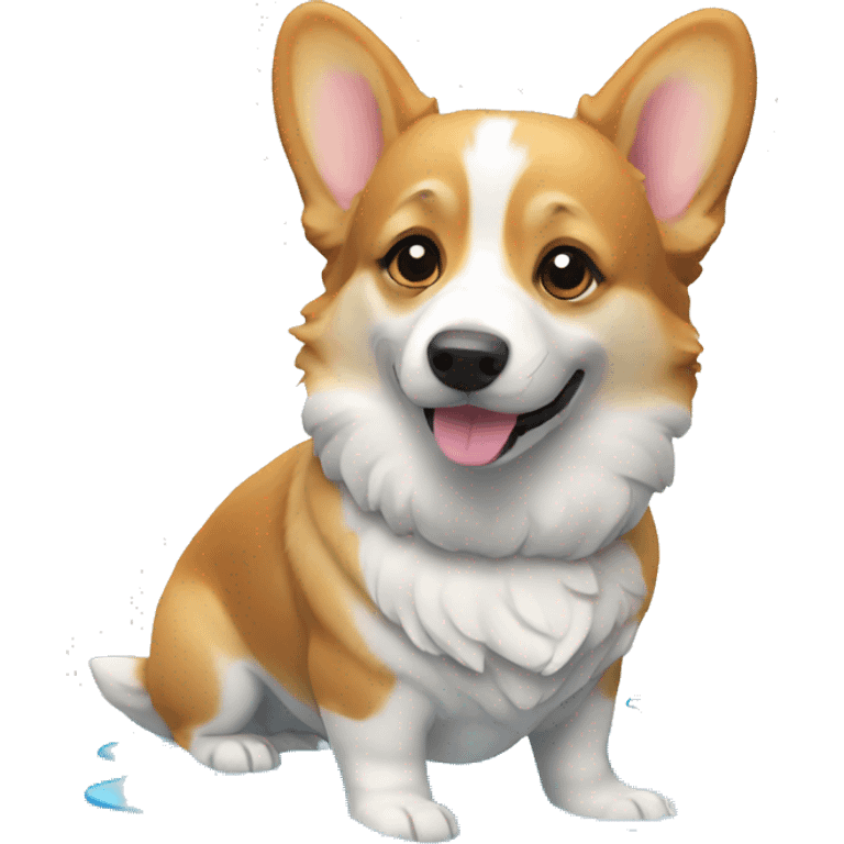 corgi water emoji