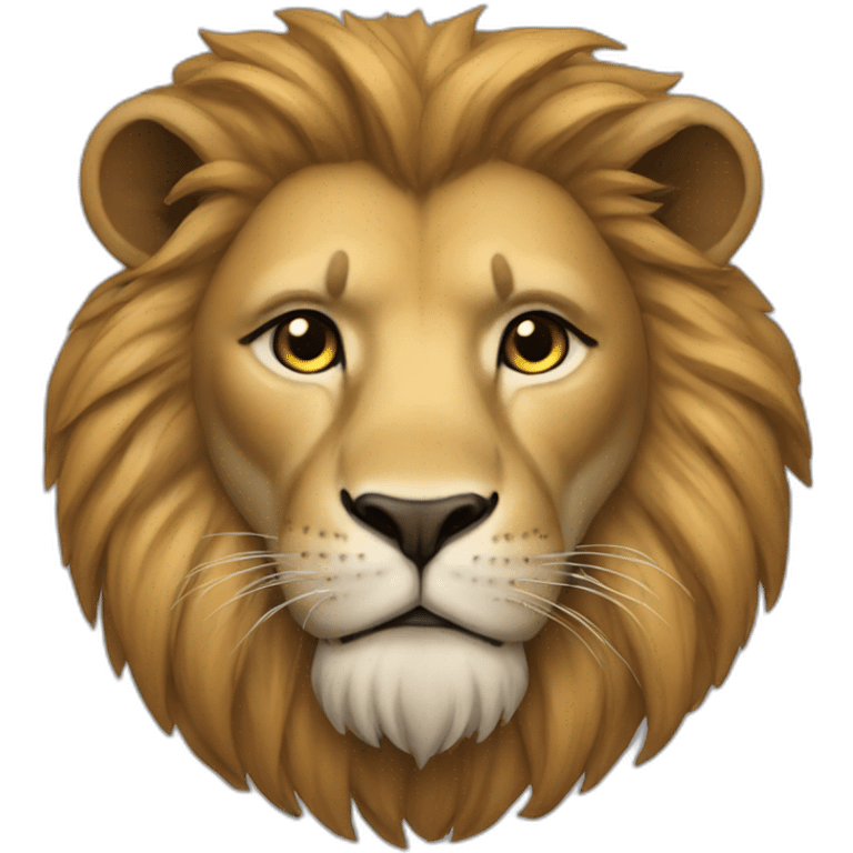 Modern lion emoji