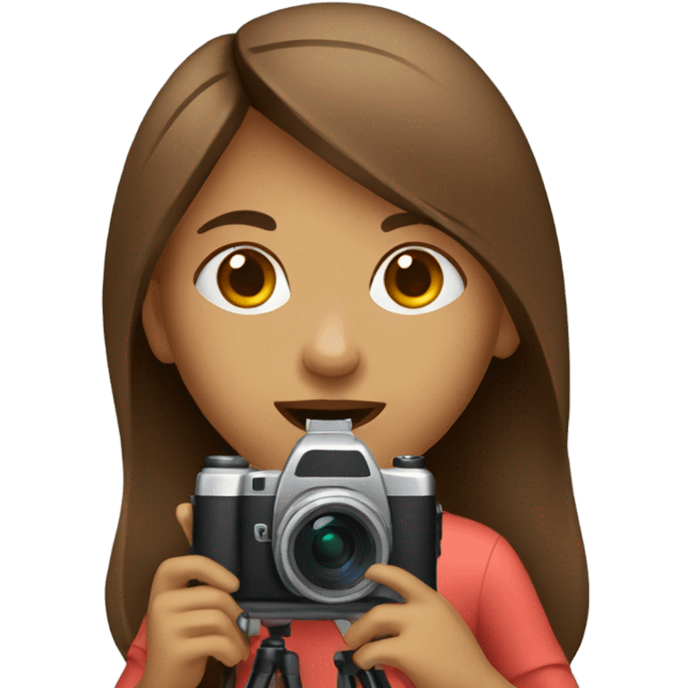 girl with video camera emoji