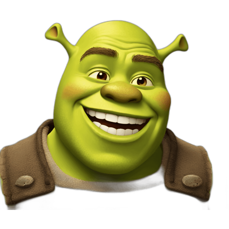 shrek having the best time of his life emoji