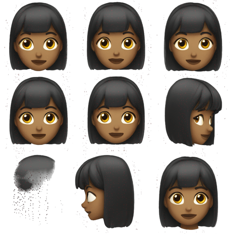 Girl bangs emoji