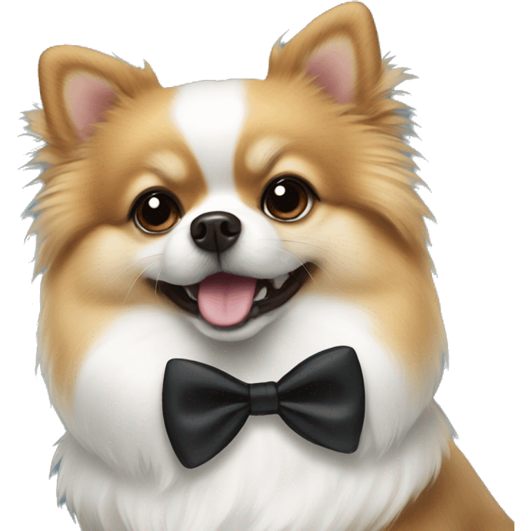 Tuxedo Pomeranian emoji