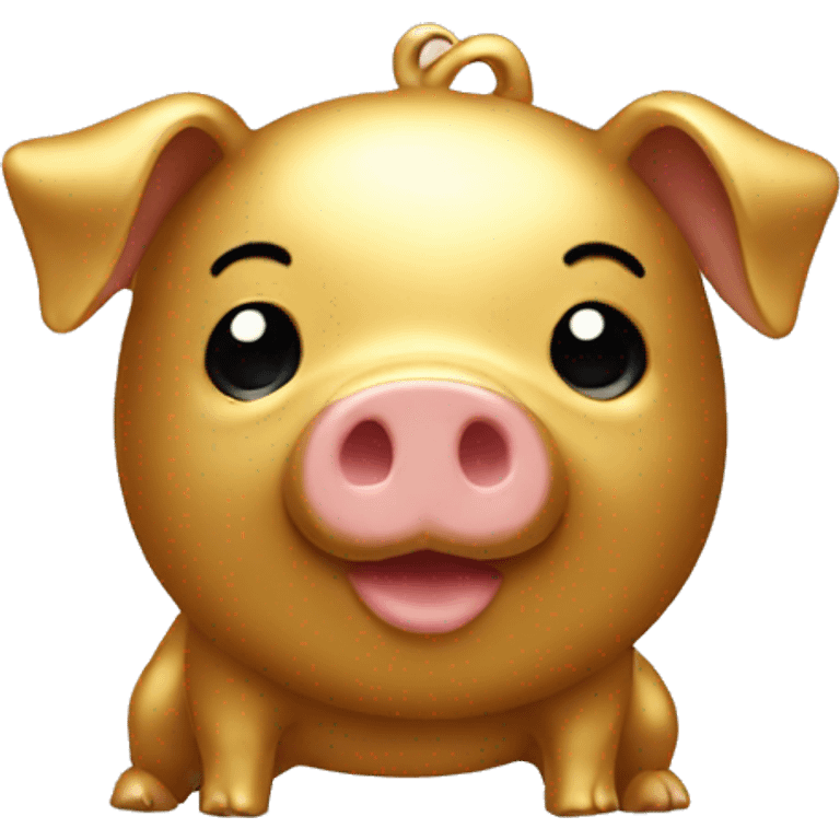 gold pig emoji