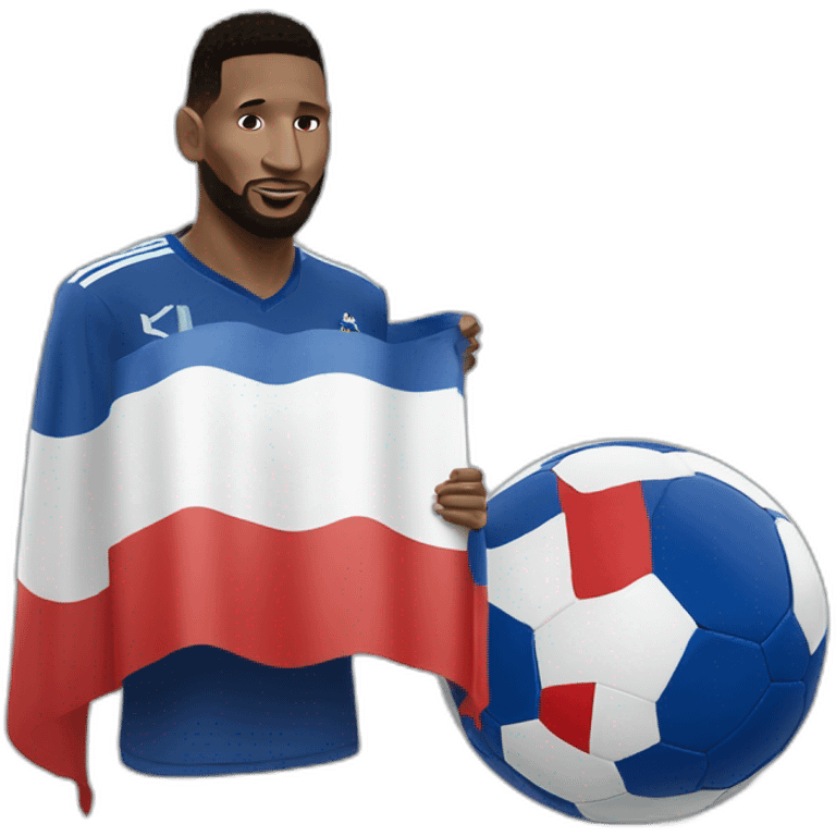 Messi un drapeau de france emoji