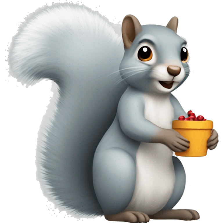 Winter Squirrel emoji