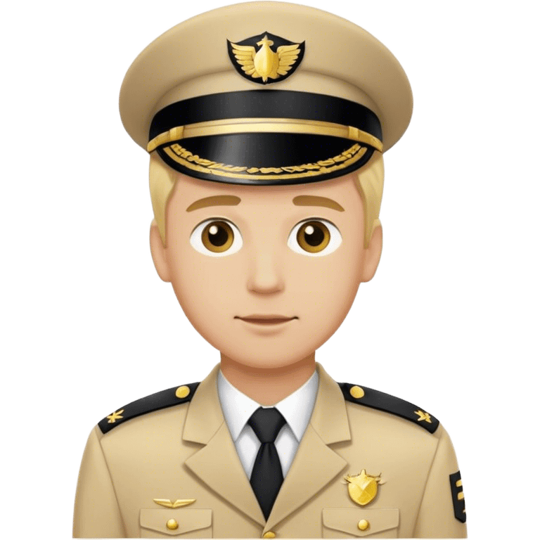 dad with blond uniform  emoji