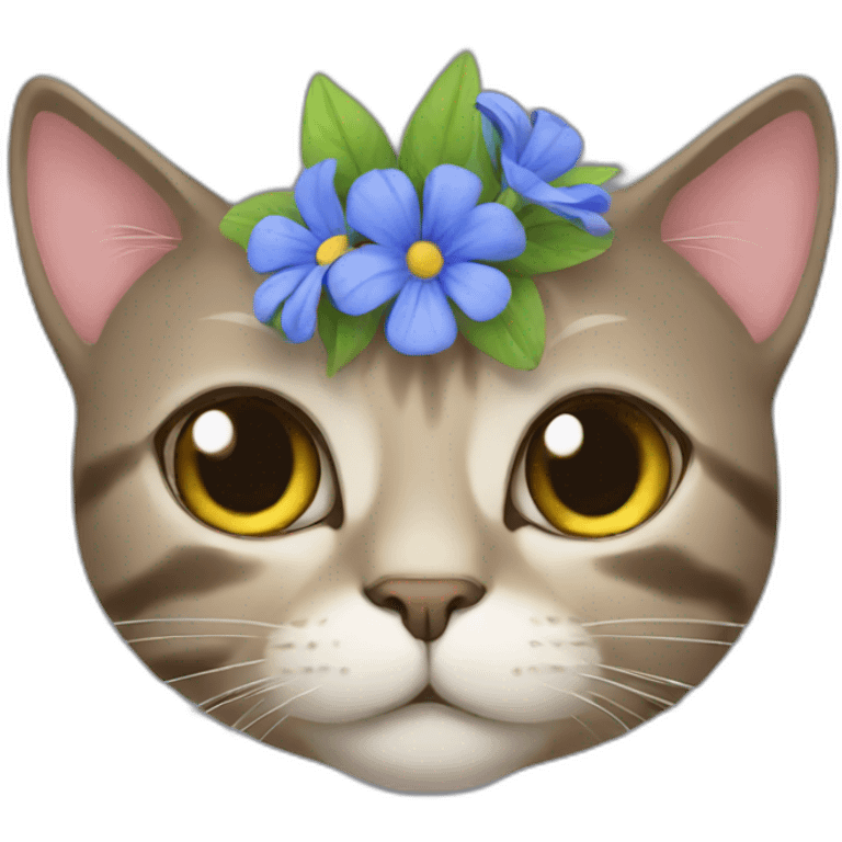 Cat flower emoji