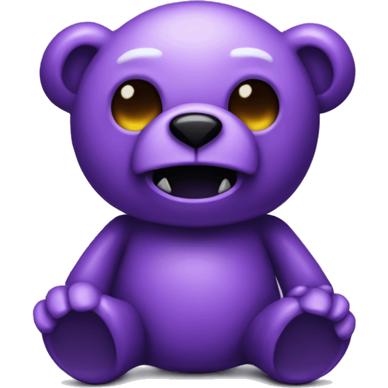 Undead Purple teddy bear decaying  emoji