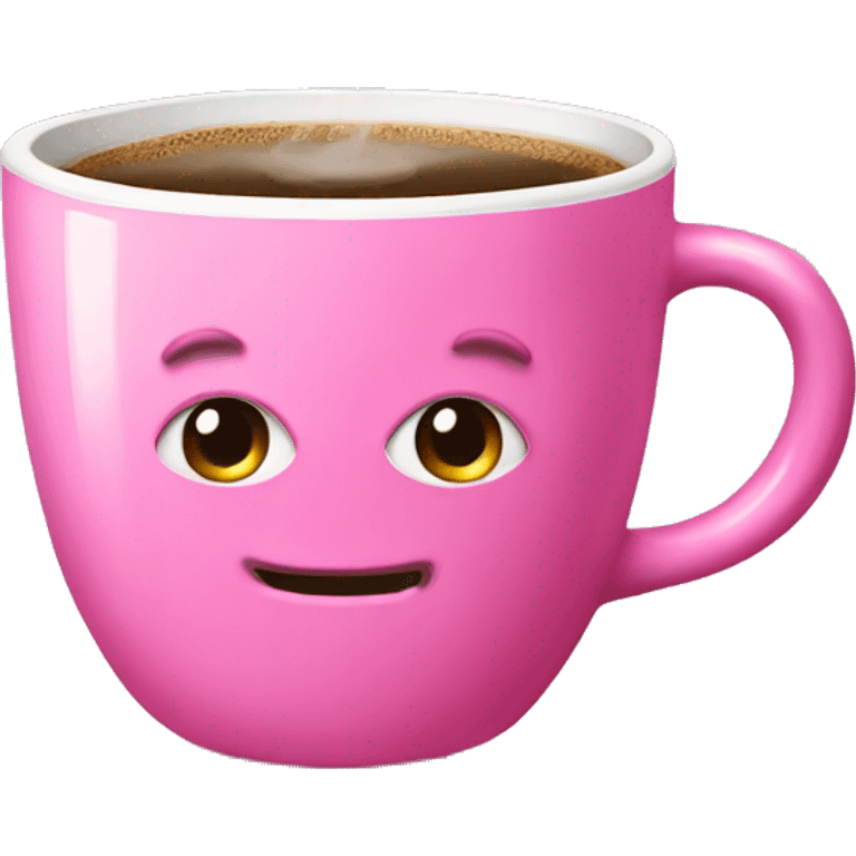 pink coffee emoji