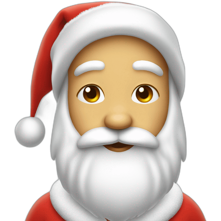 Very cute Santa Claus emoji