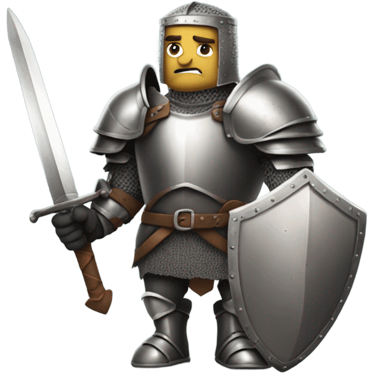 Fat angry knight emoji