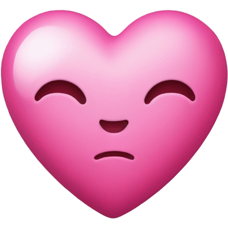 Emoji with pink heart  emoji