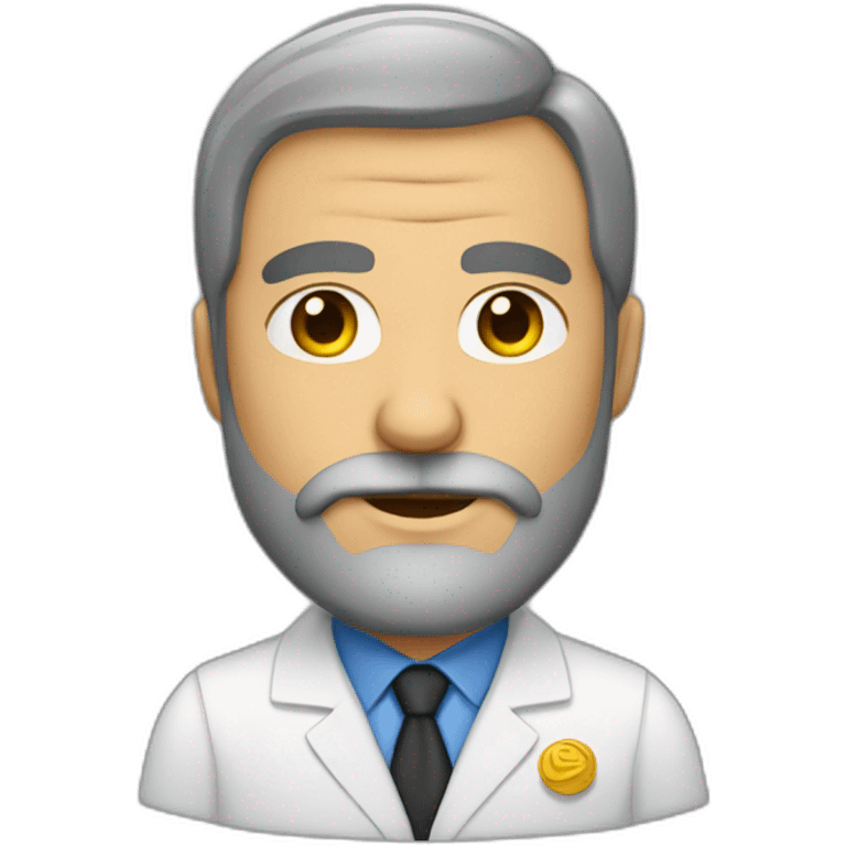 señor con barba oficinista emoji