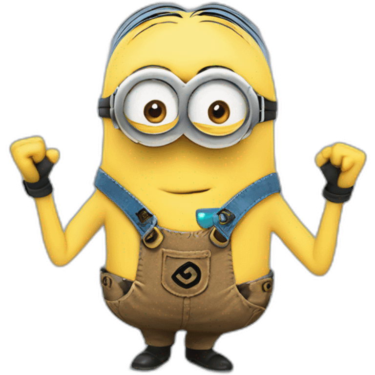 minion shows his heart with his hands   emoji