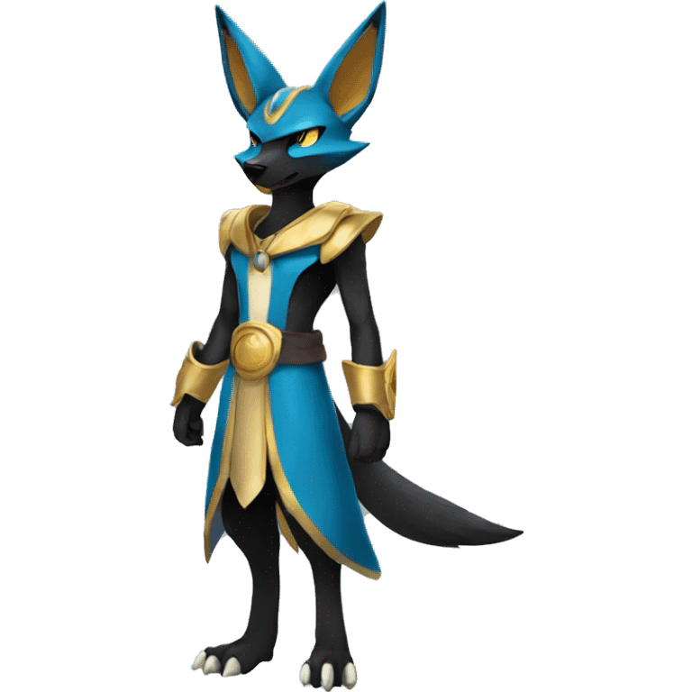 Lucario-Anubis full body emoji