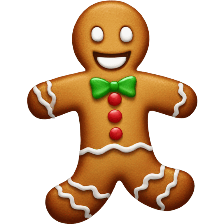 Gingerbread man emoji