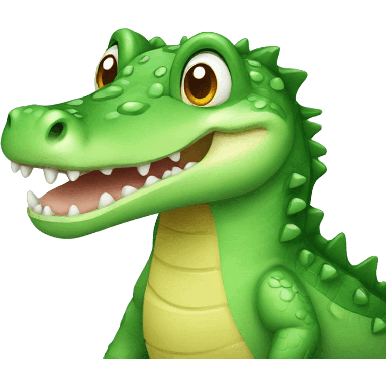 cute little crocodile  emoji