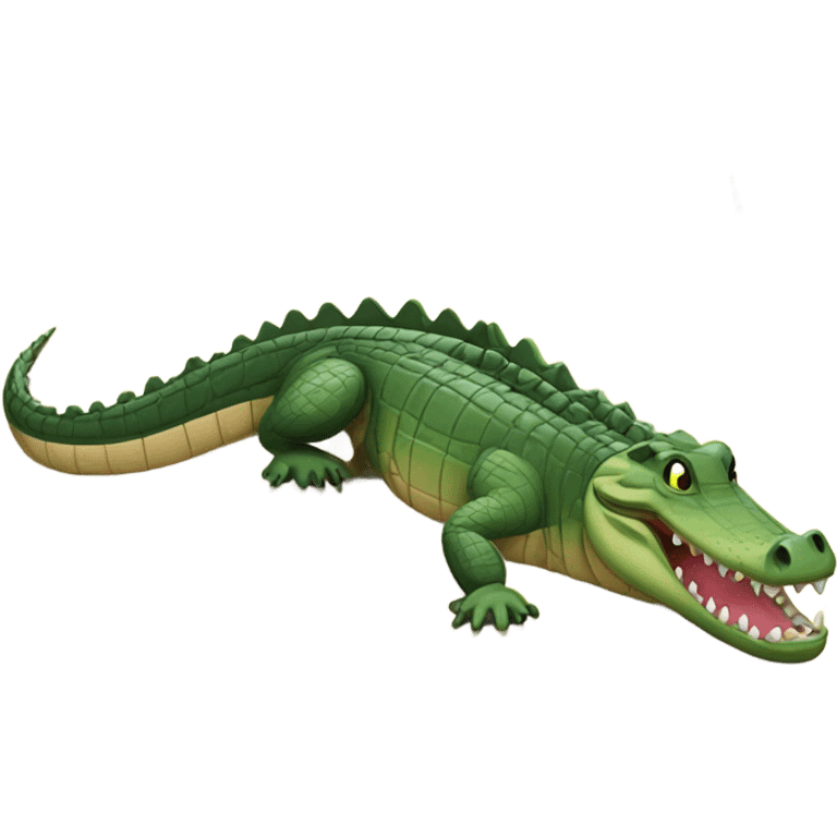 Crocodile on the beach  emoji