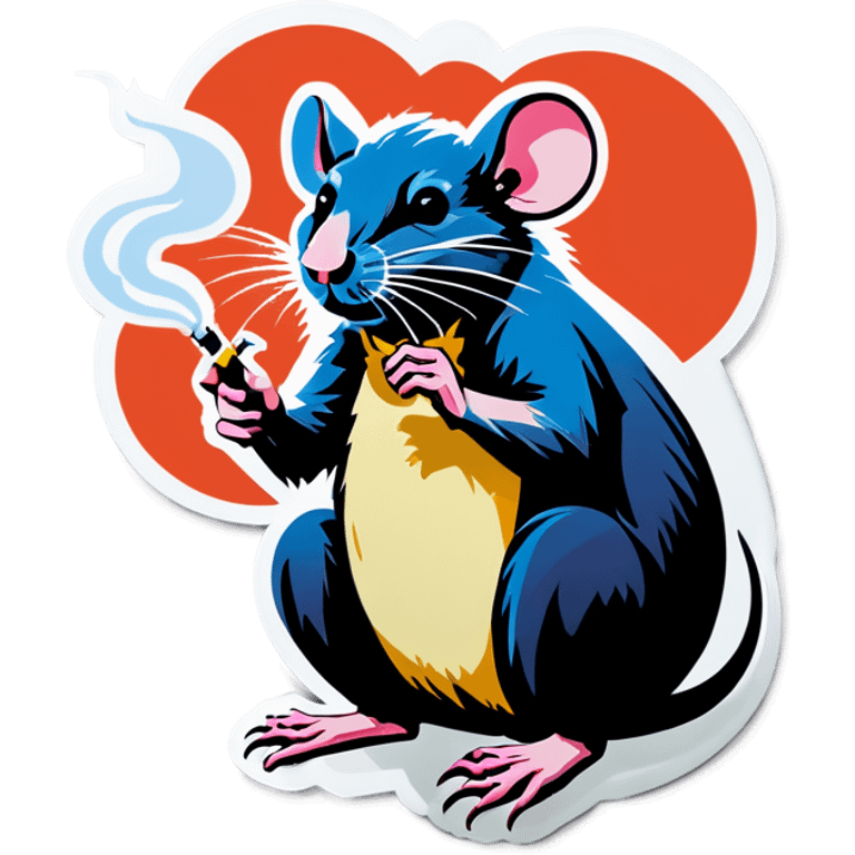 Rat smoking emoji