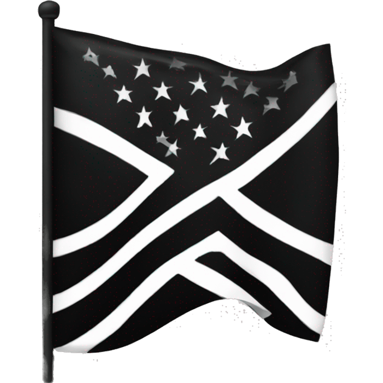 Black flag with the Union emblem emoji