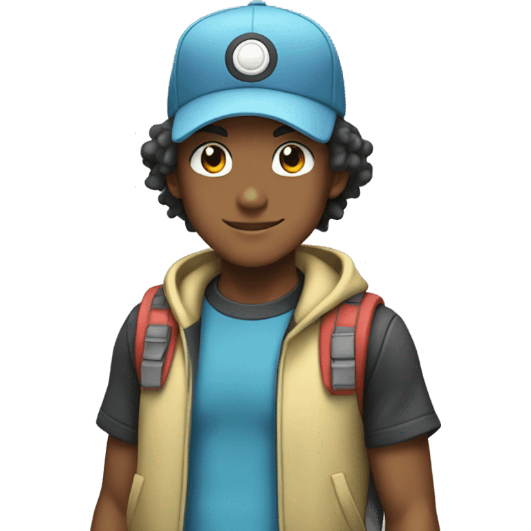 Pokemon Trainer white emoji