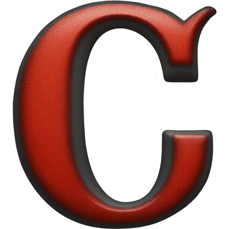 A bold red letter Q emoji