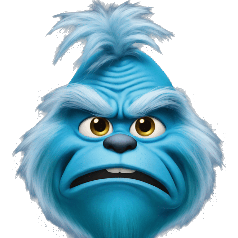 Blue grinch emoji