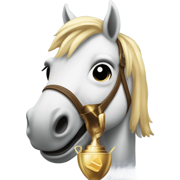 Horse raising a trophy  emoji