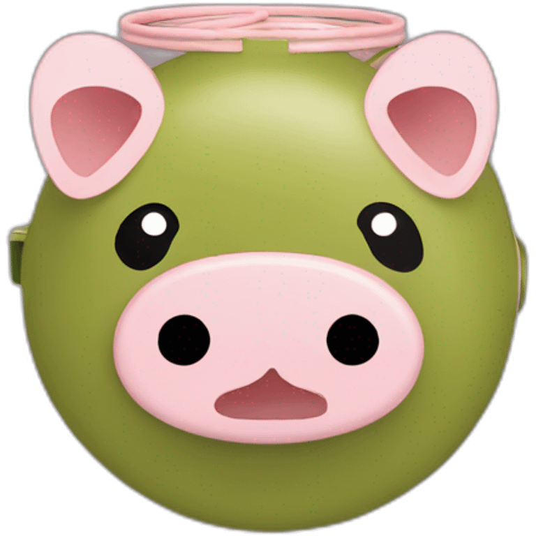 Japanese pig mosquito coil case emoji