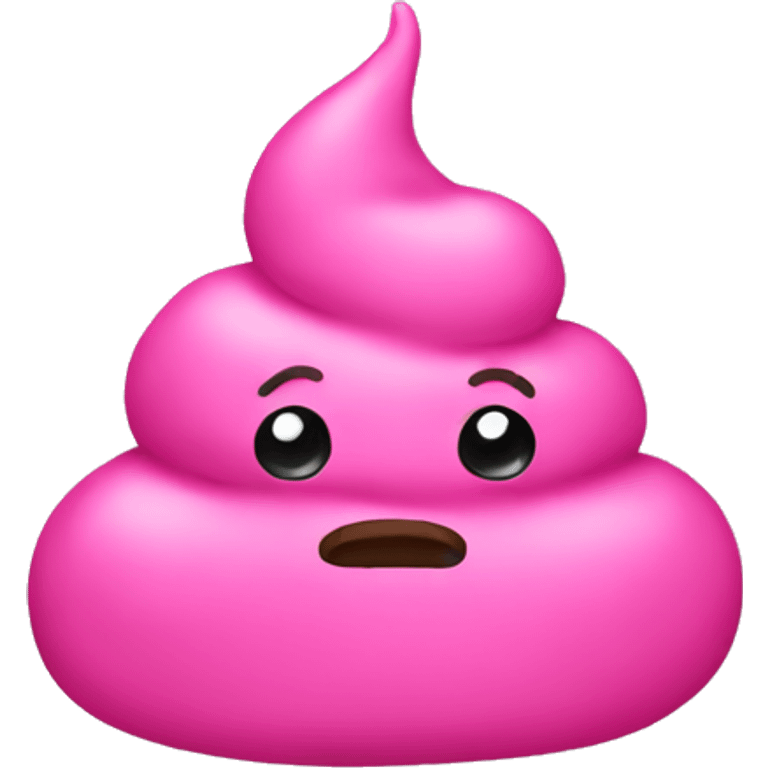 Pink poop emoji