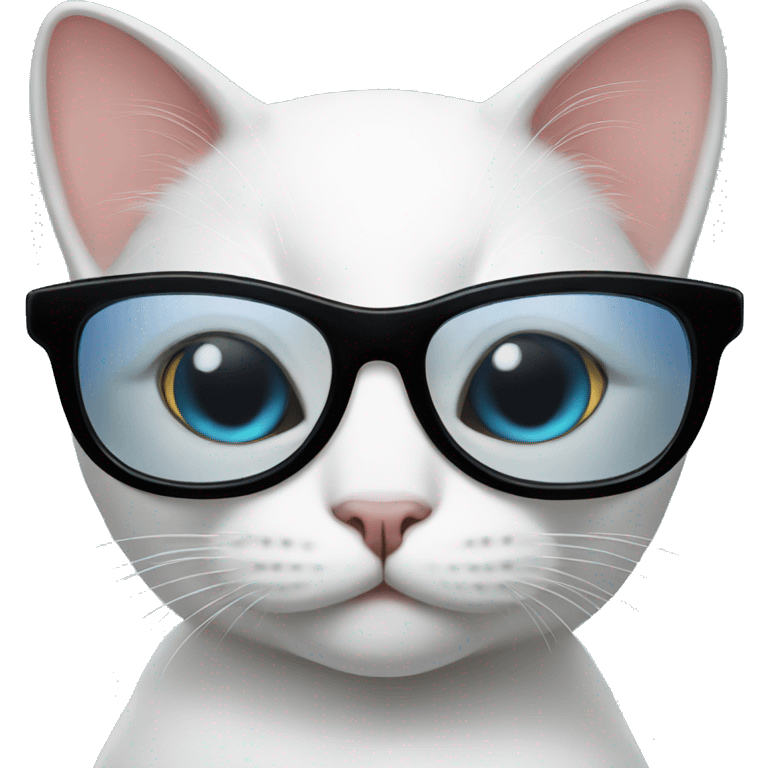 white female Cat with sunglasses emoji