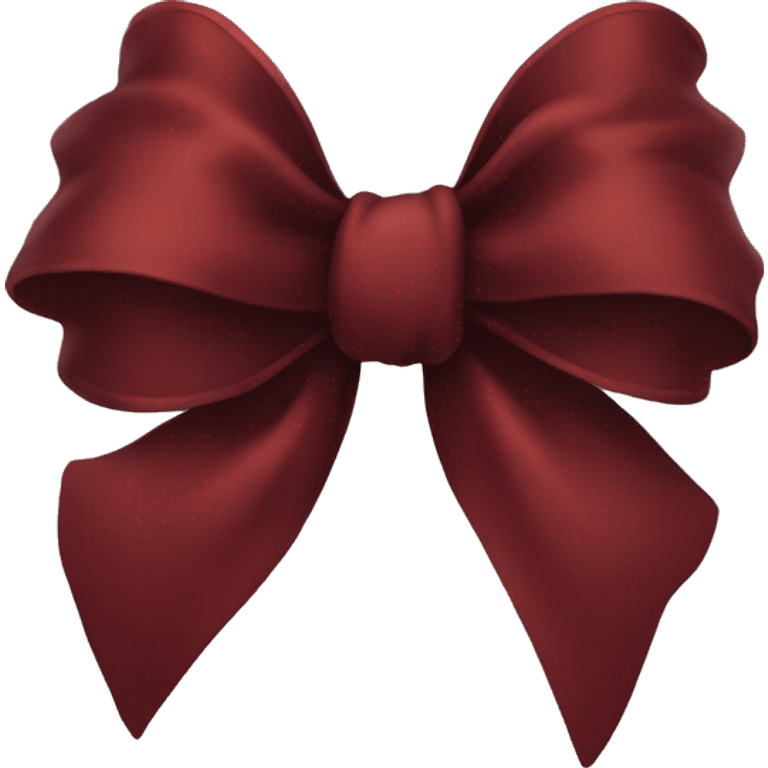 dark red bow emoji