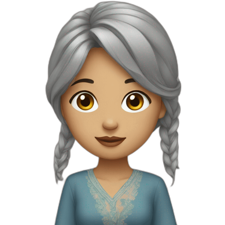 Beautiful Indonesian girl emoji