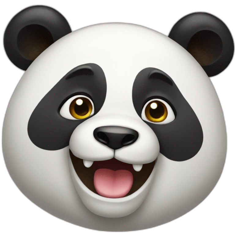 a happy panda bear emoji