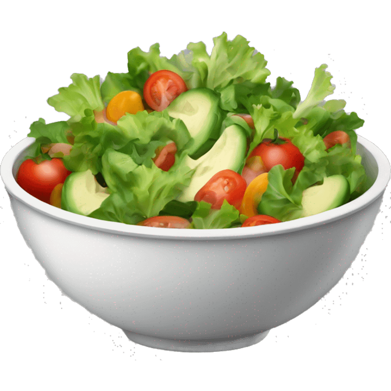 Salad with veggies in a bowl emoji