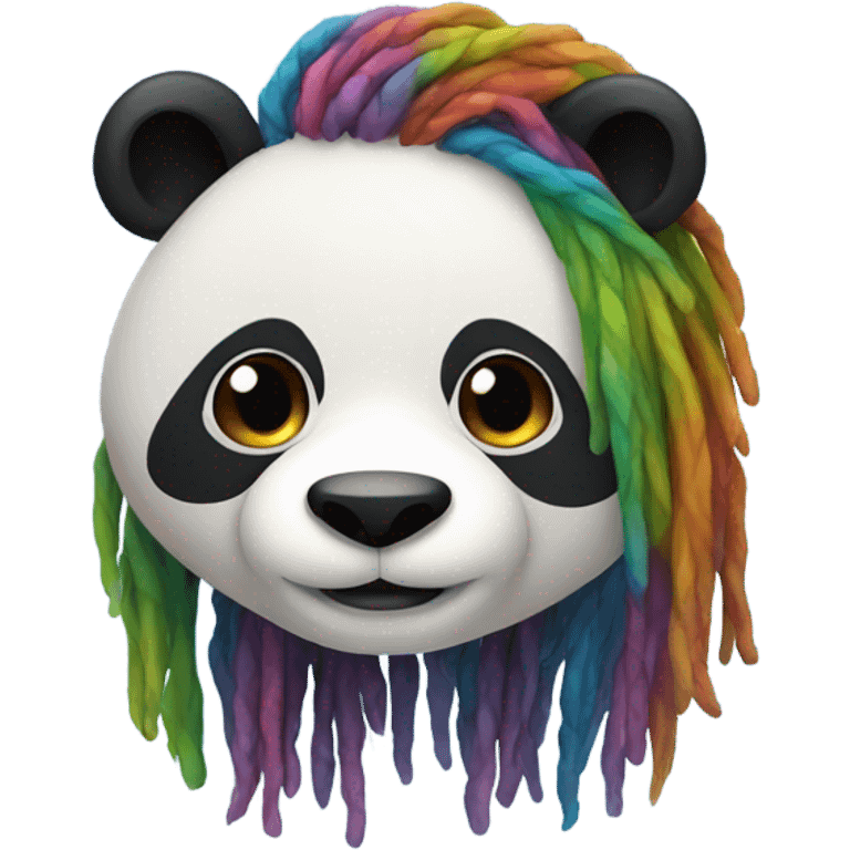 Panda with dreadlocks  emoji