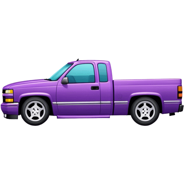 dropped low purple 1994 silverado obs emoji