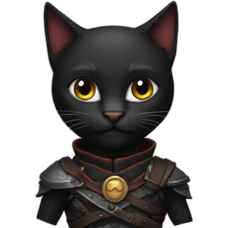 black Cat Kratos emoji