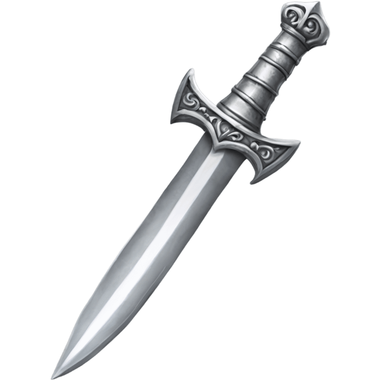 silver gothic dagger emoji