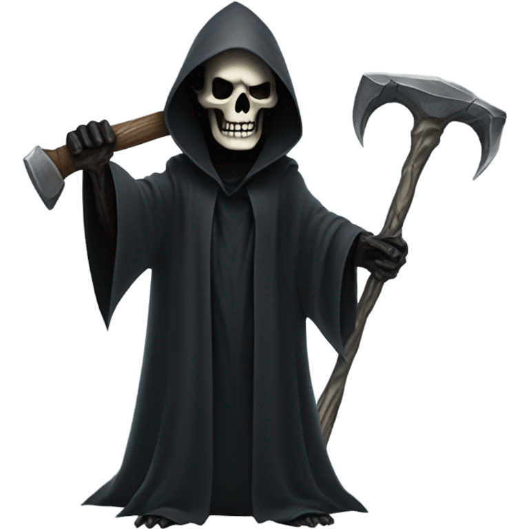 Grim reaper holding a hammer emoji